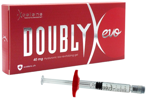 Doublyx EVO 彈力針 產品外盒與針劑