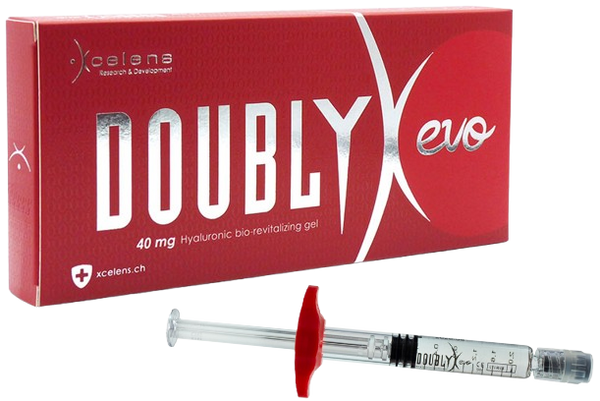 Doublyx EVO 彈力針 產品外盒與針劇